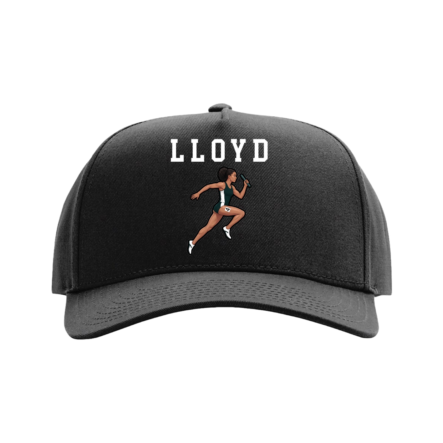Full Fabric Five-Panel Champ Cap — Shirsey in Black