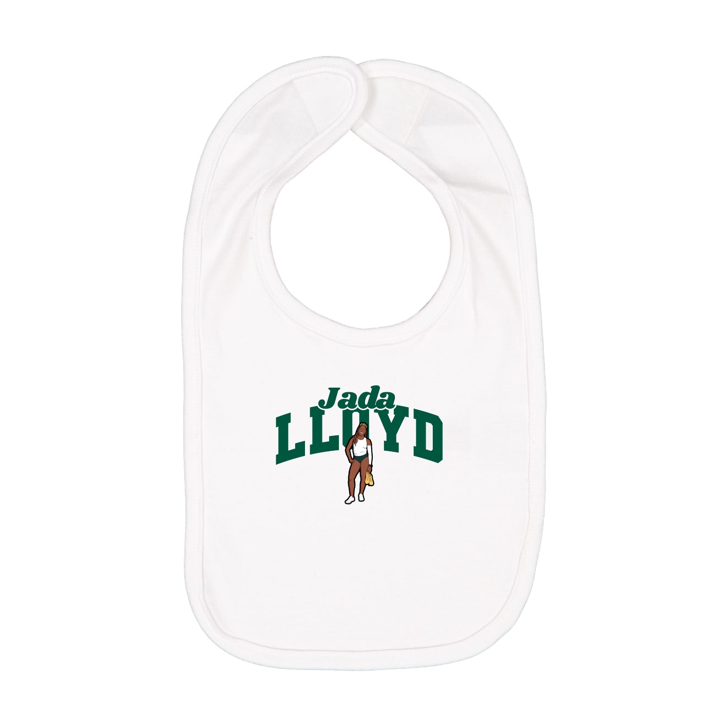 Infant Bib — Signature Arch in White