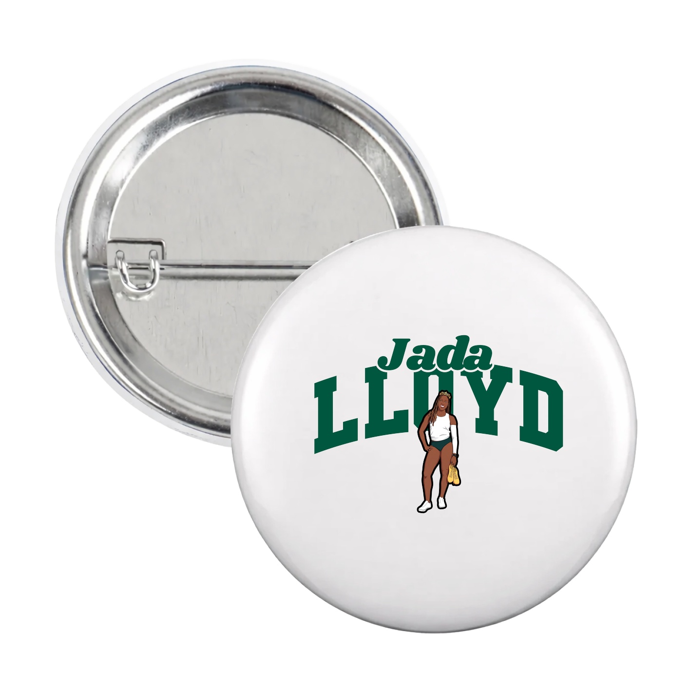 Game Day Button — Signature Arch in White