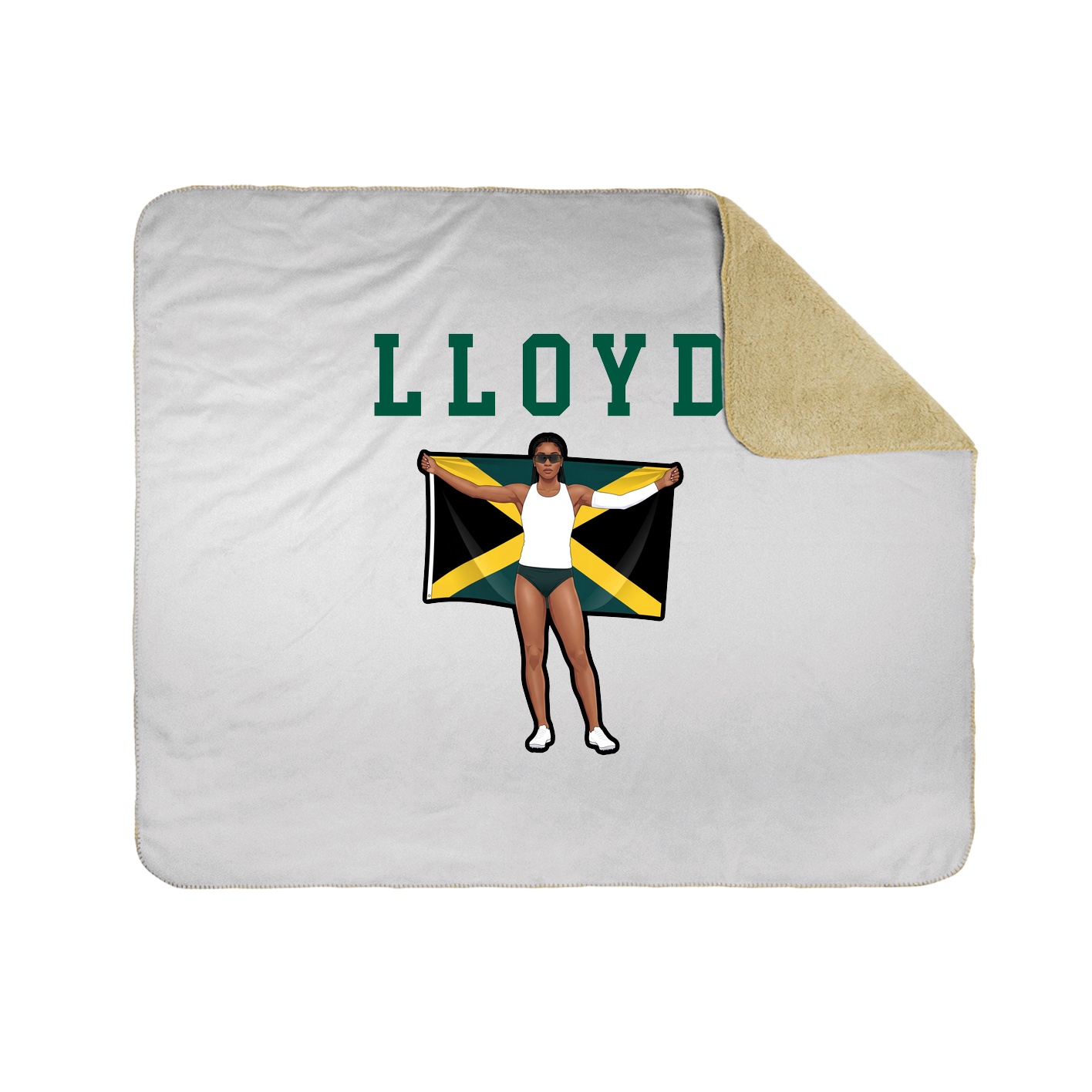 Throw Blanket — Shirsey in White