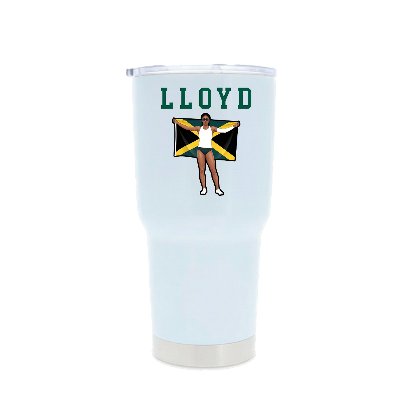 30oz Stainless Steel Tumbler — Shirsey in White