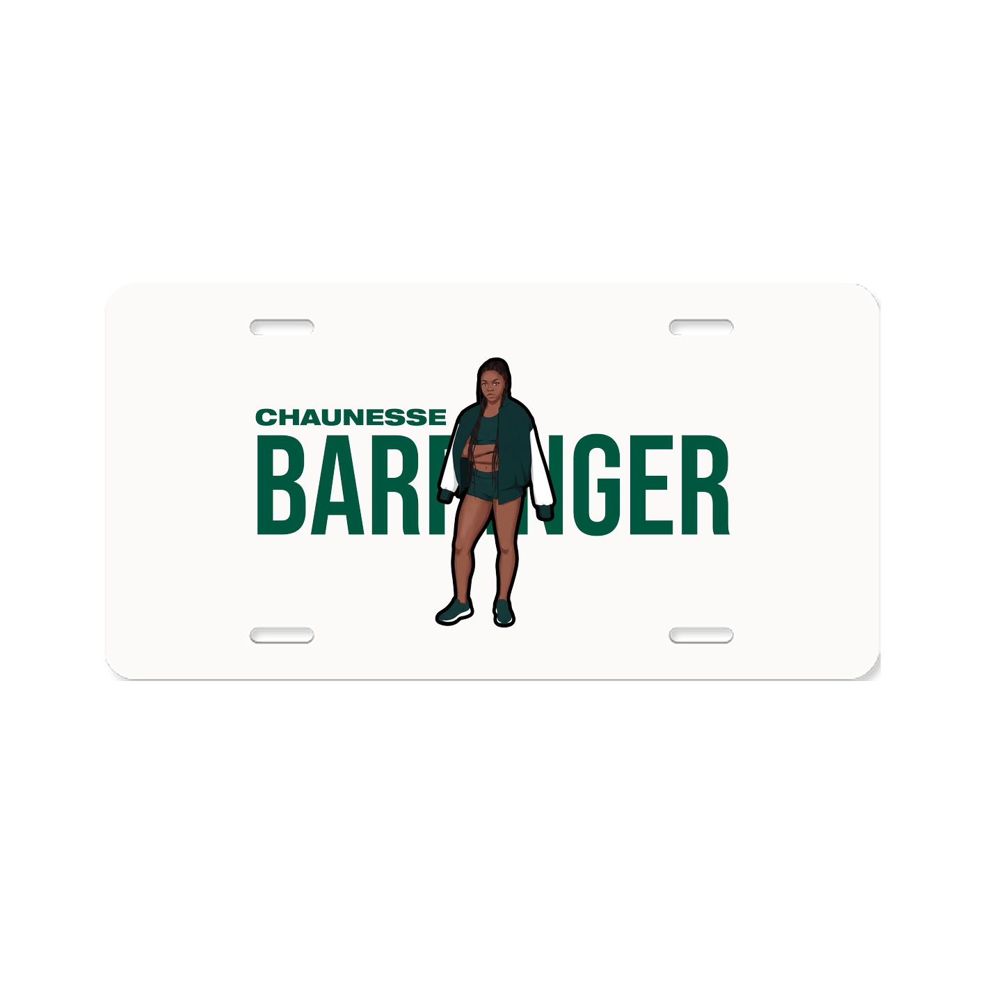 License Plate — Player Name in Classic