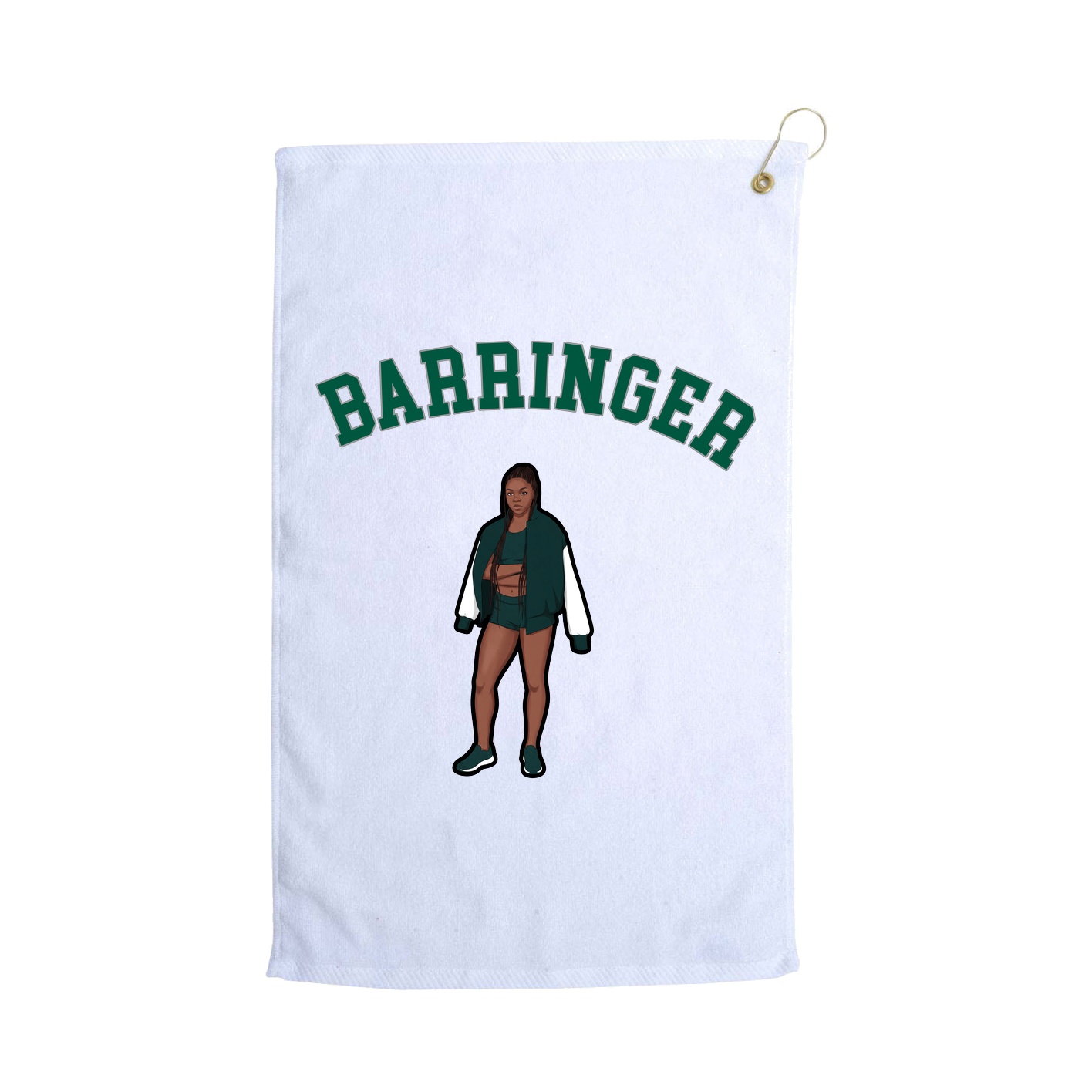 Golf Towel — Shirsey Arch in White