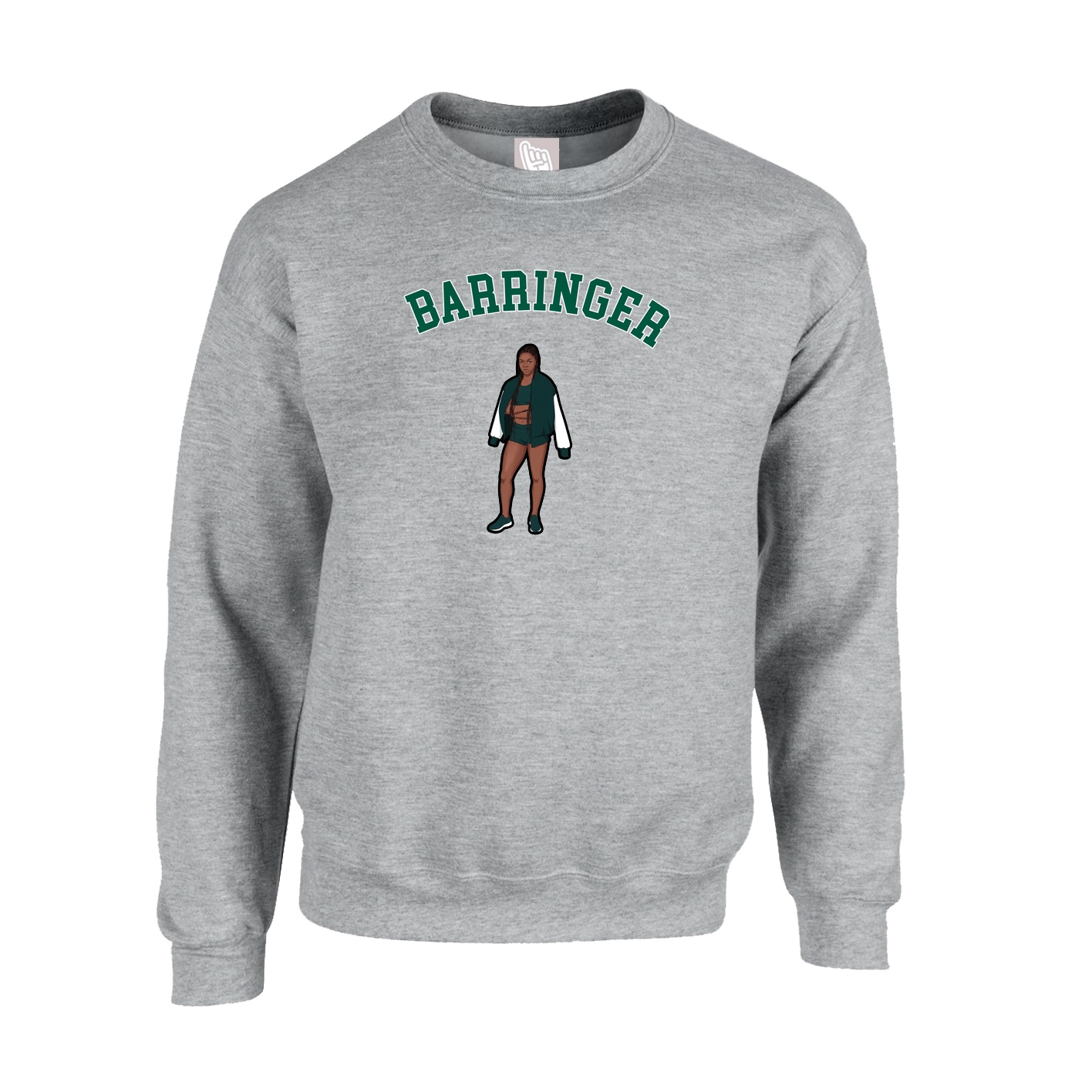 Fleece Crew — Shirsey Arch in Grey