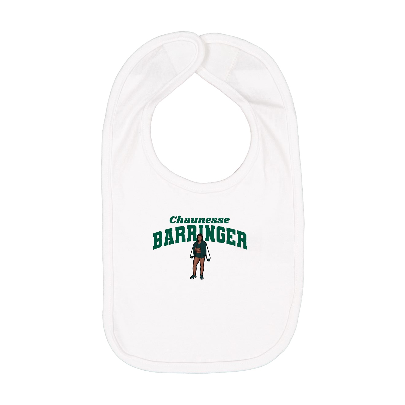 Infant Bib — Signature Arch in White