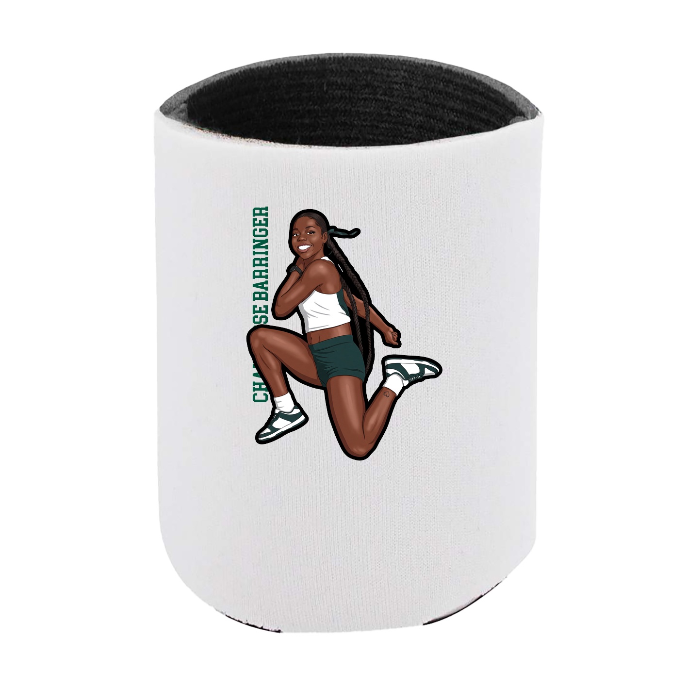 Can Holder — Name Vertical in White