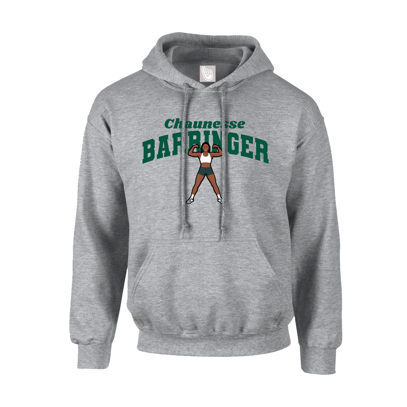 Youth Hoodie — Signature Arch in Grey
