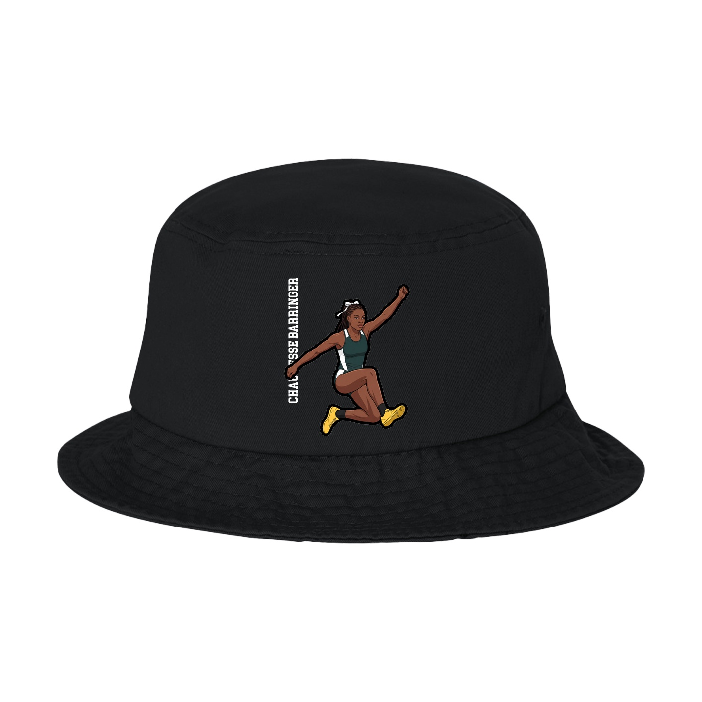 Bucket Cap — Name Vertical in Black