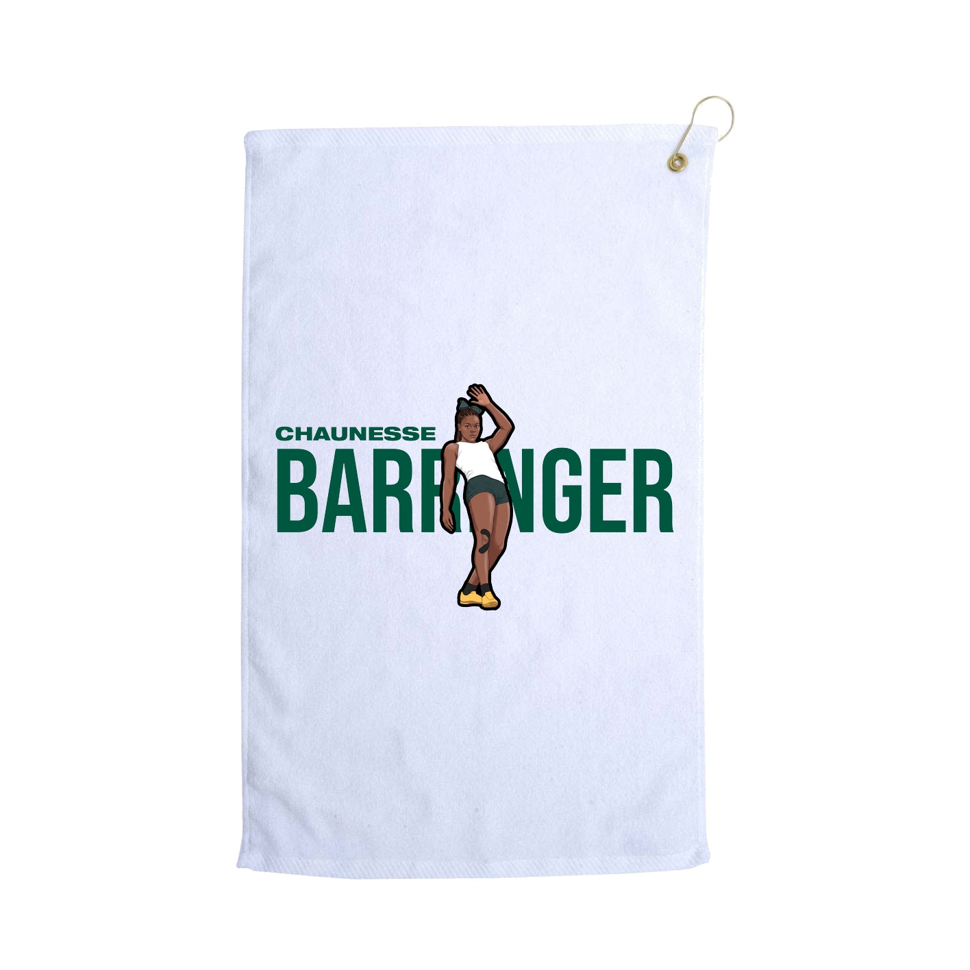 Golf Towel — Player Name in White