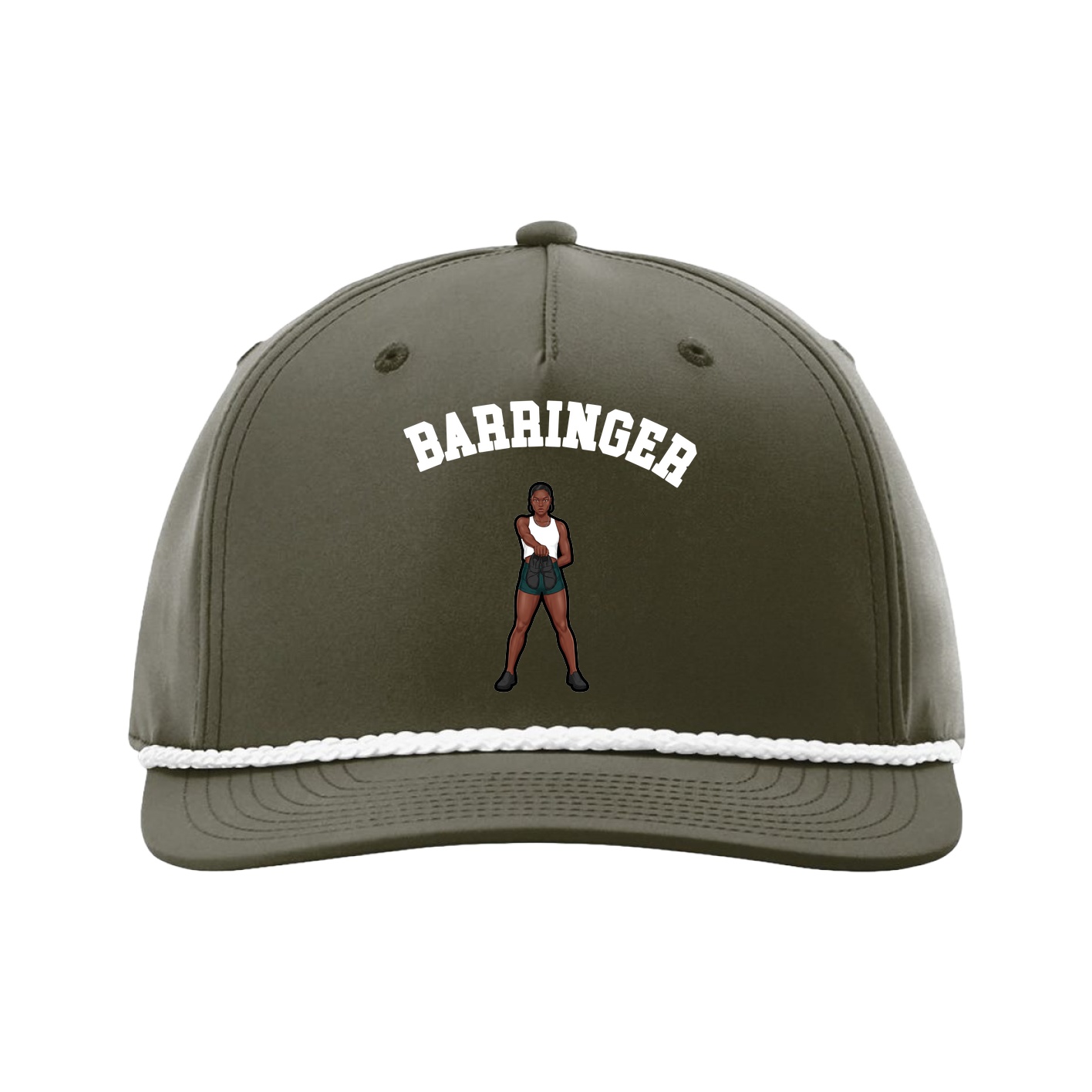 Five-Panel Classic Rope Cap — Shirsey Arch in Green