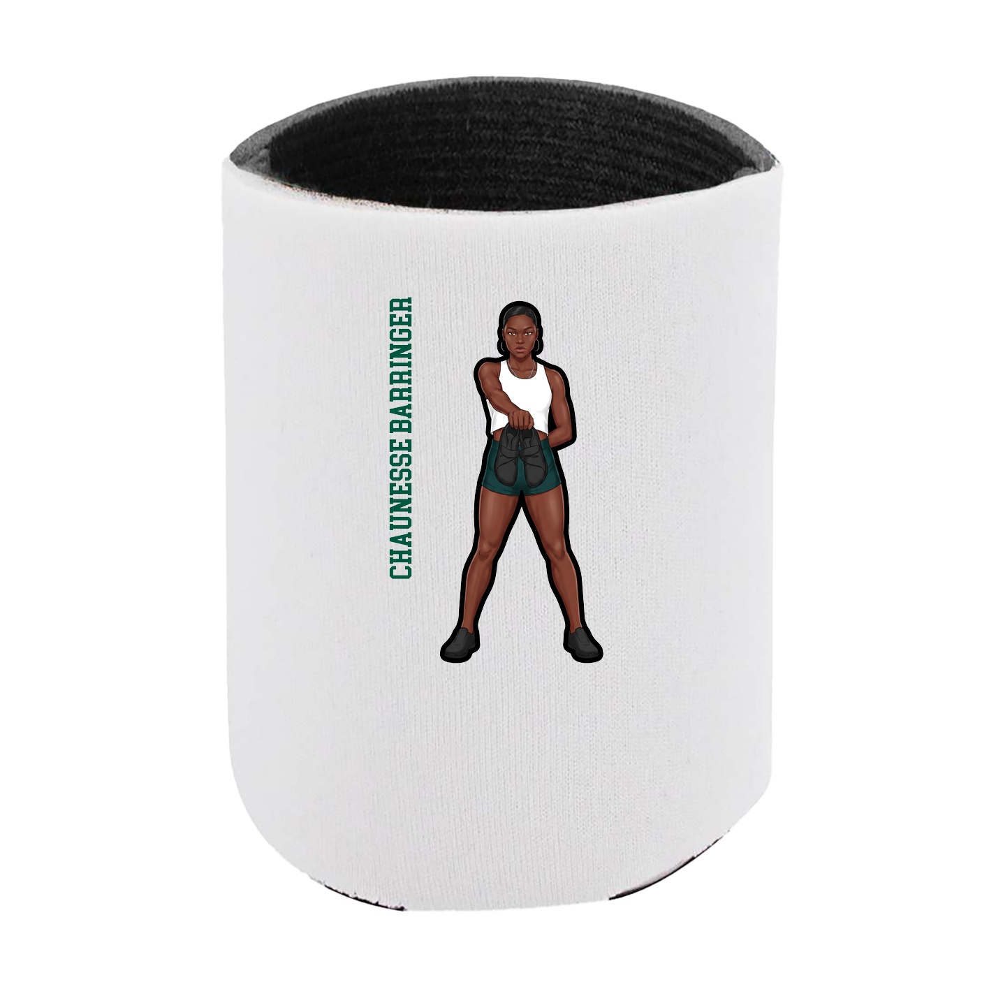 Can Holder — Name Vertical in White