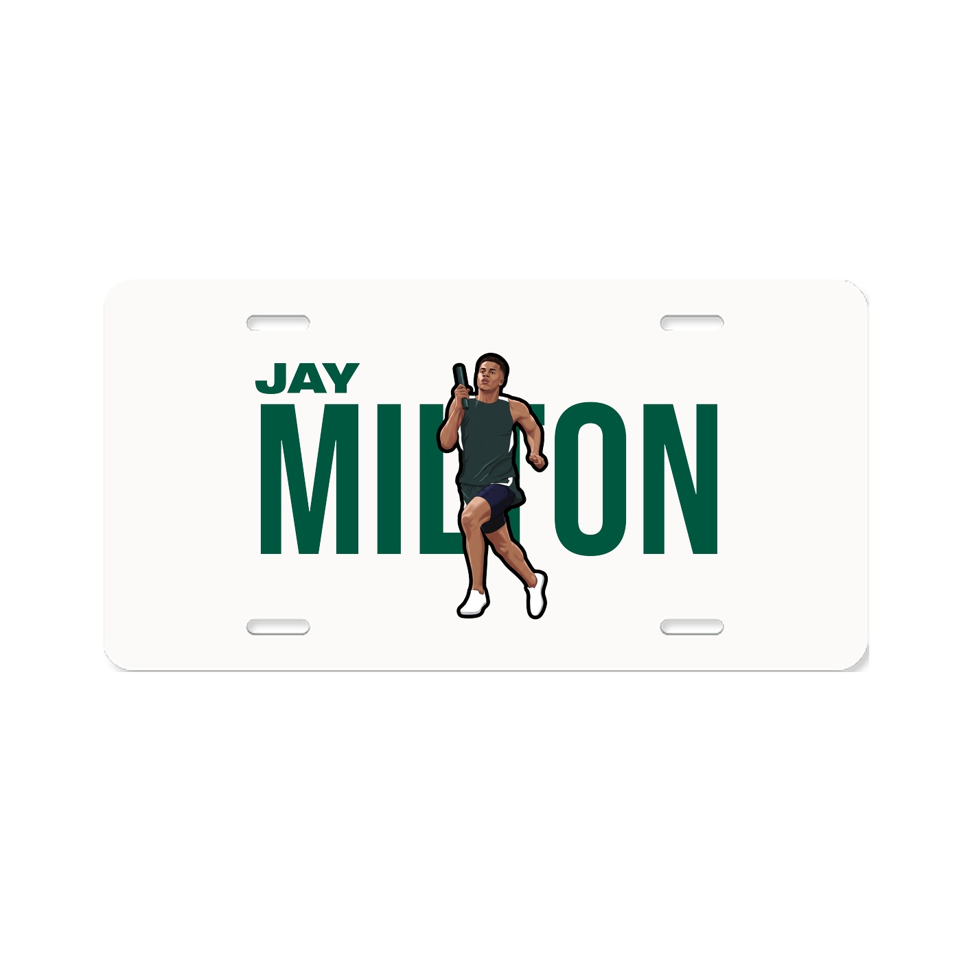 License Plate — Player Name in Classic