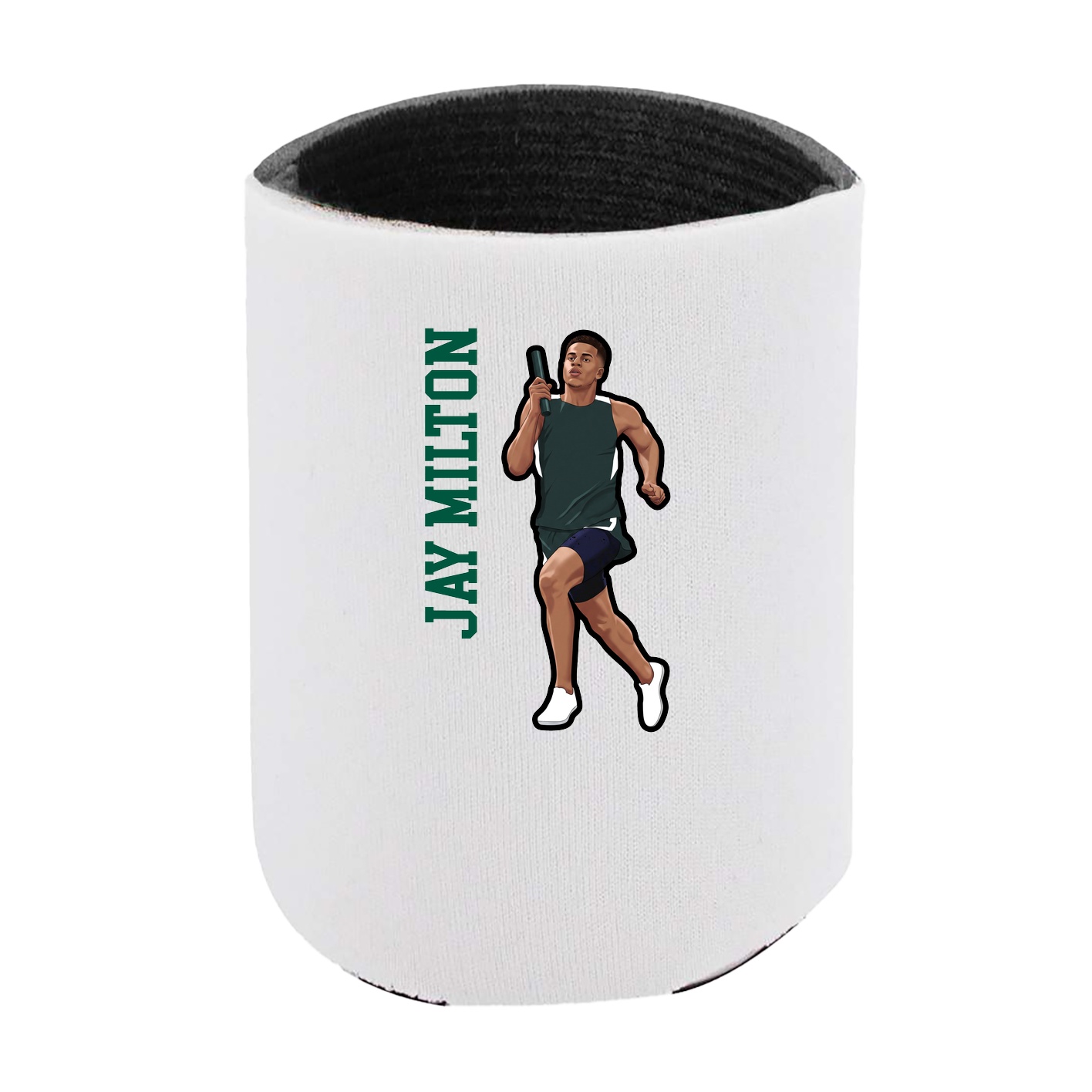 Can Holder — Name Vertical in White