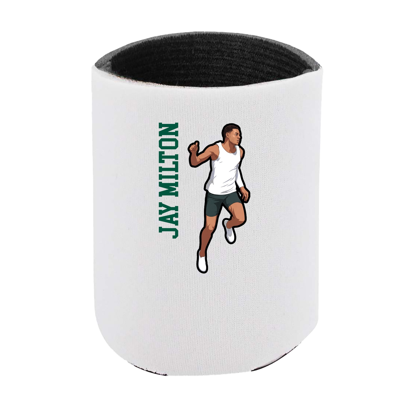 Can Holder — Name Vertical in White