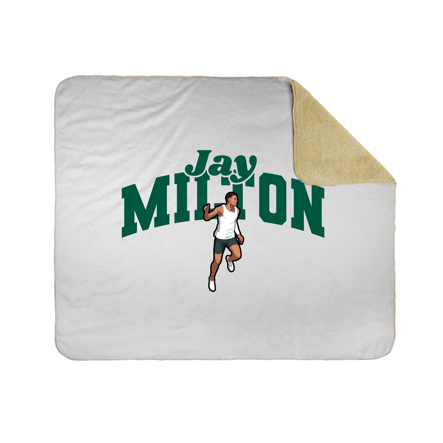 Throw Blanket — Signature Arch in White