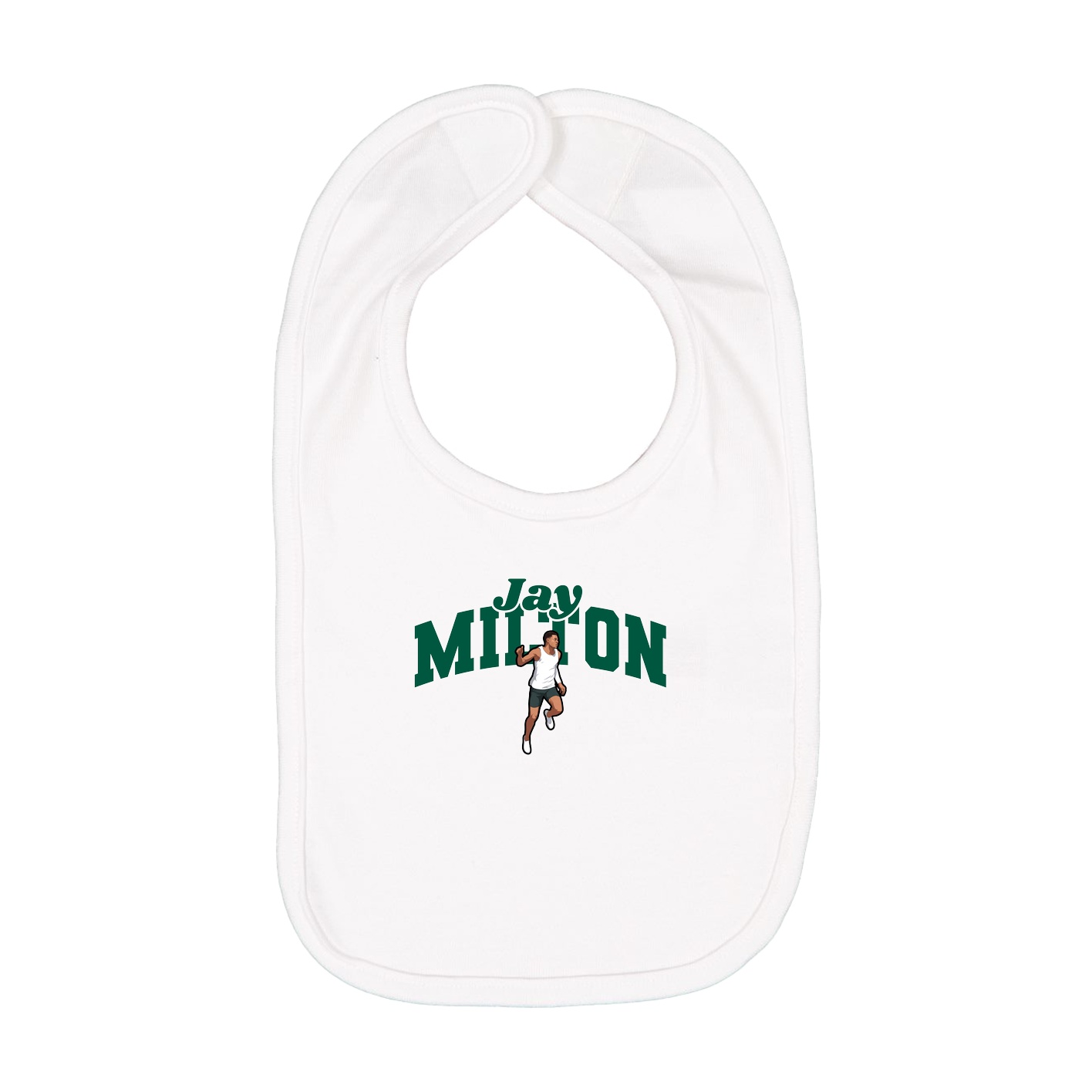 Infant Bib — Signature Arch in White