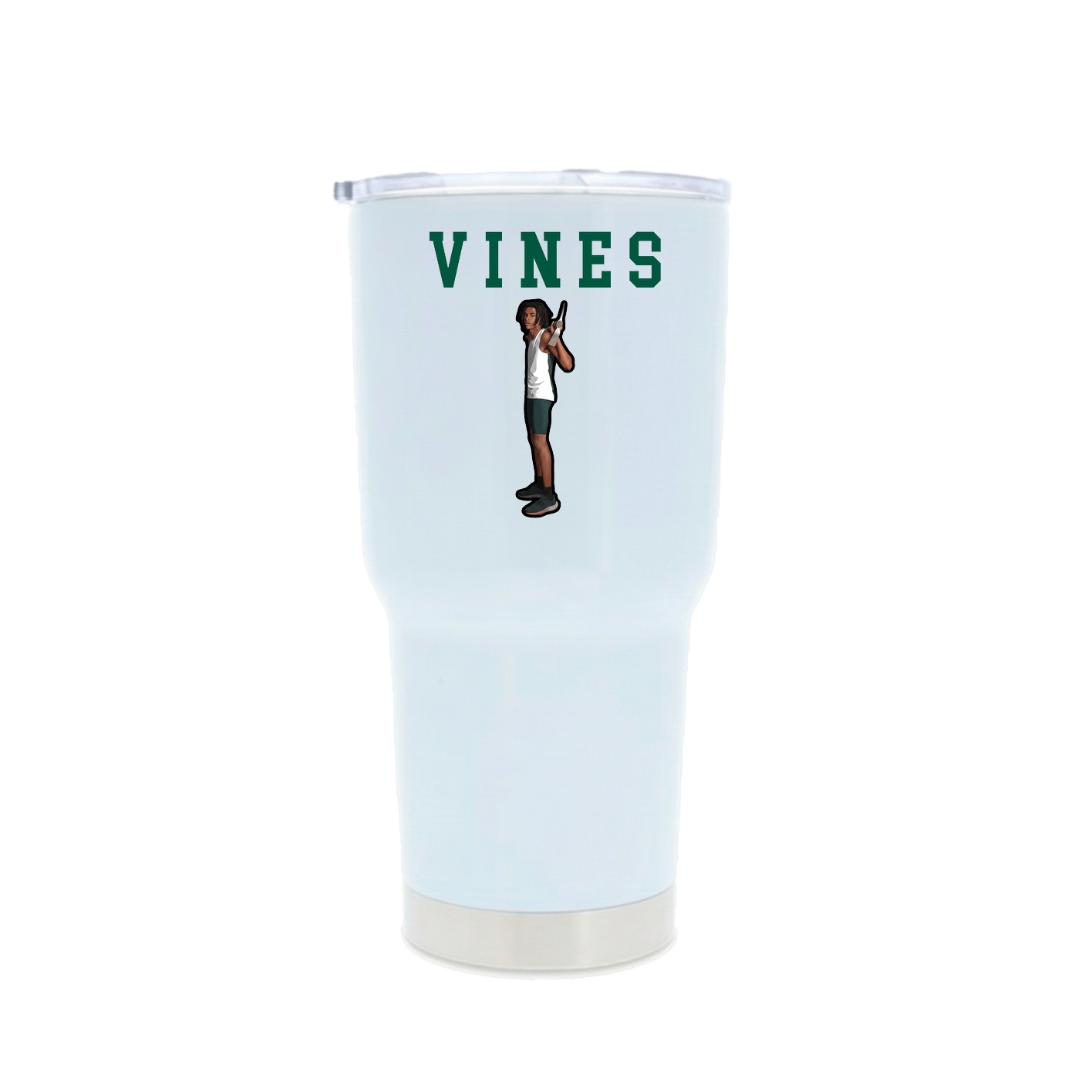 30oz Stainless Steel Tumbler — Shirsey in White