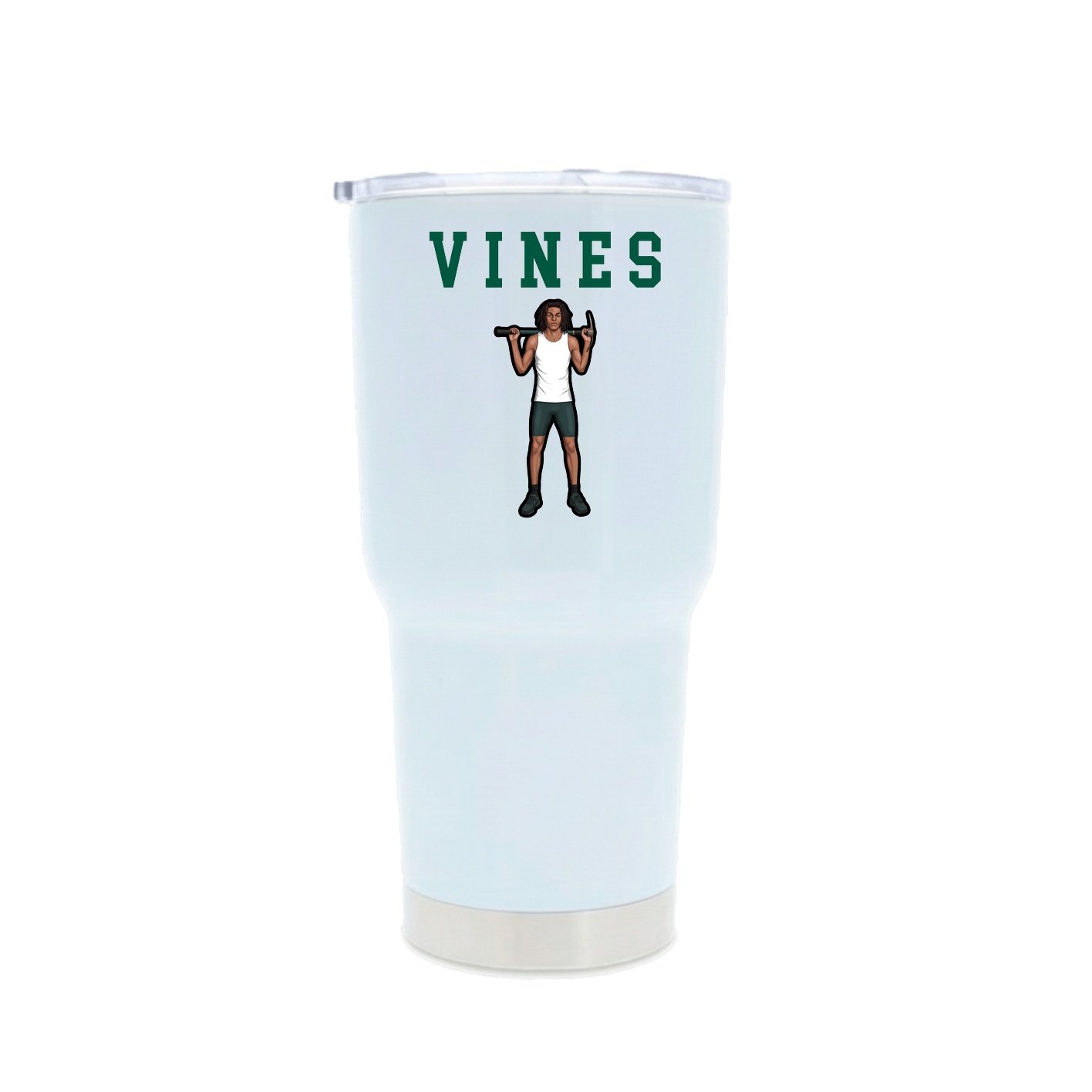 30oz Stainless Steel Tumbler — Shirsey in White