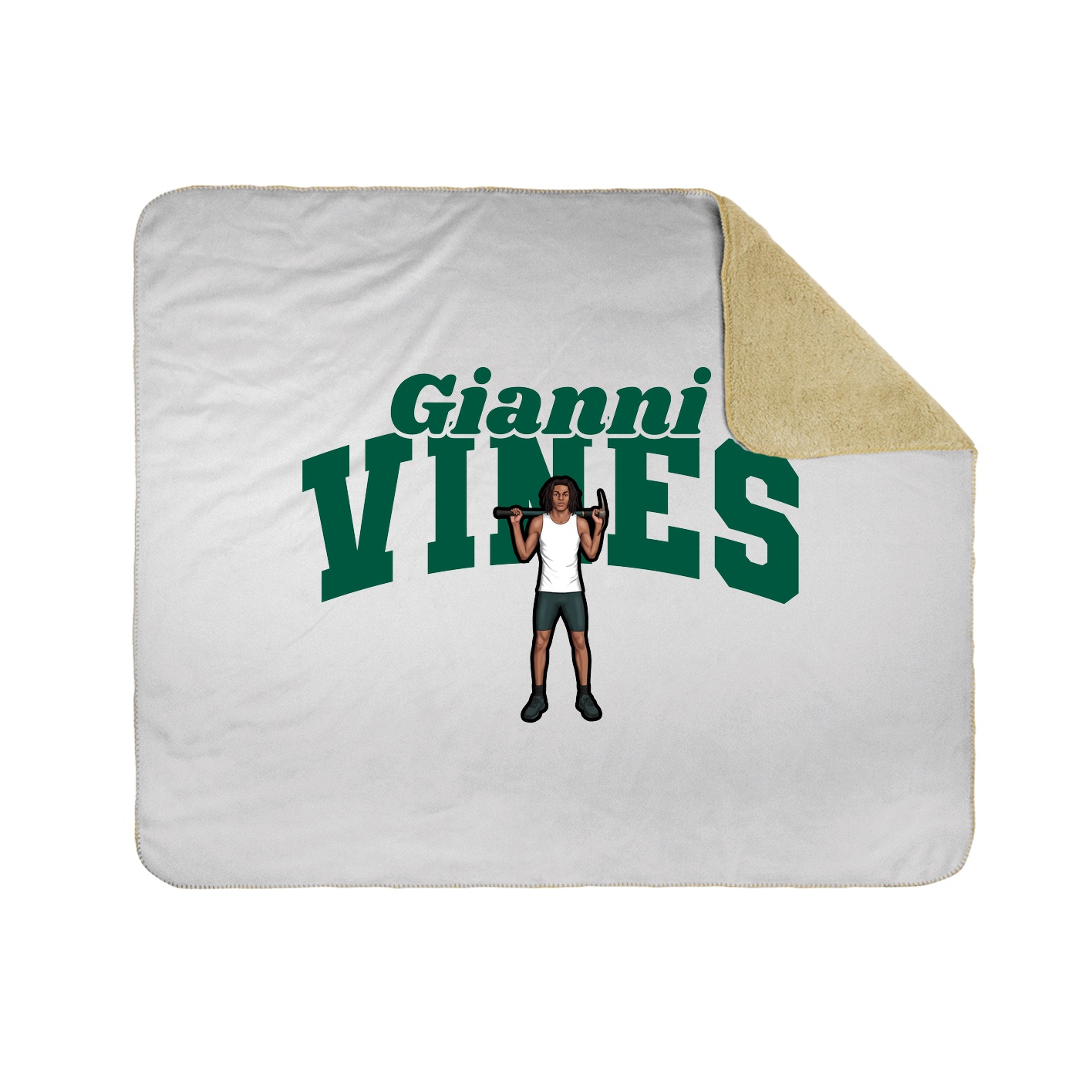 Throw Blanket — Signature Arch in White
