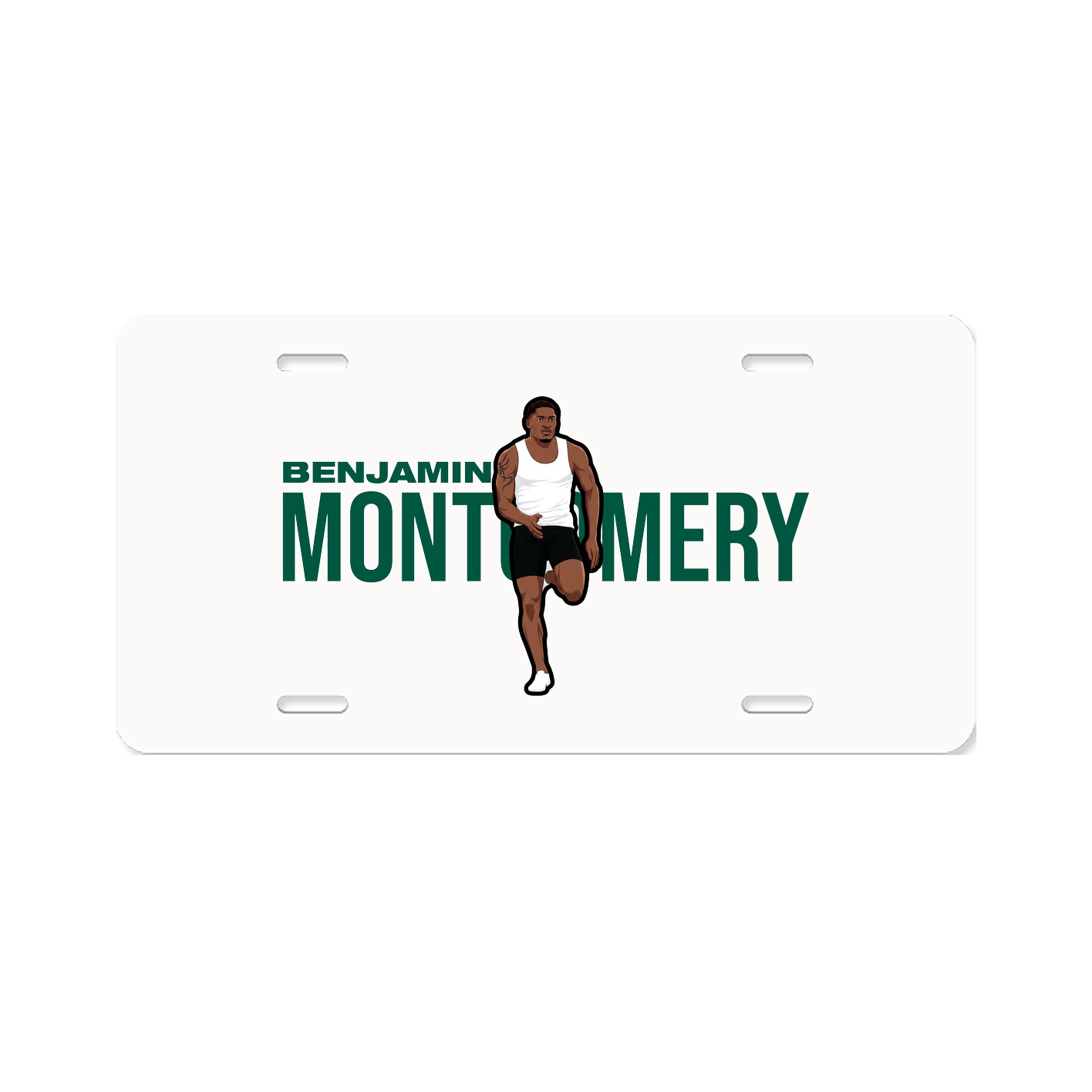 License Plate — Player Name in Classic