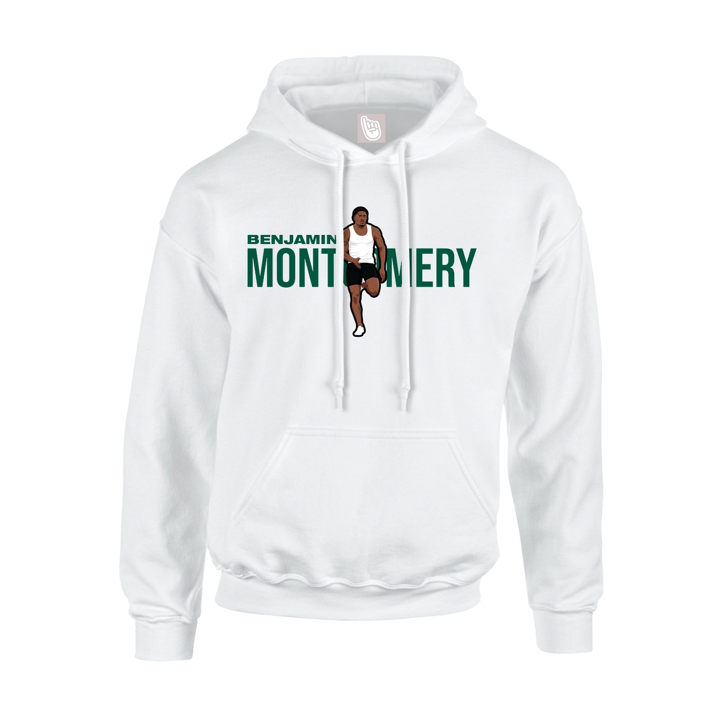 Hoodie — Player Name in White
