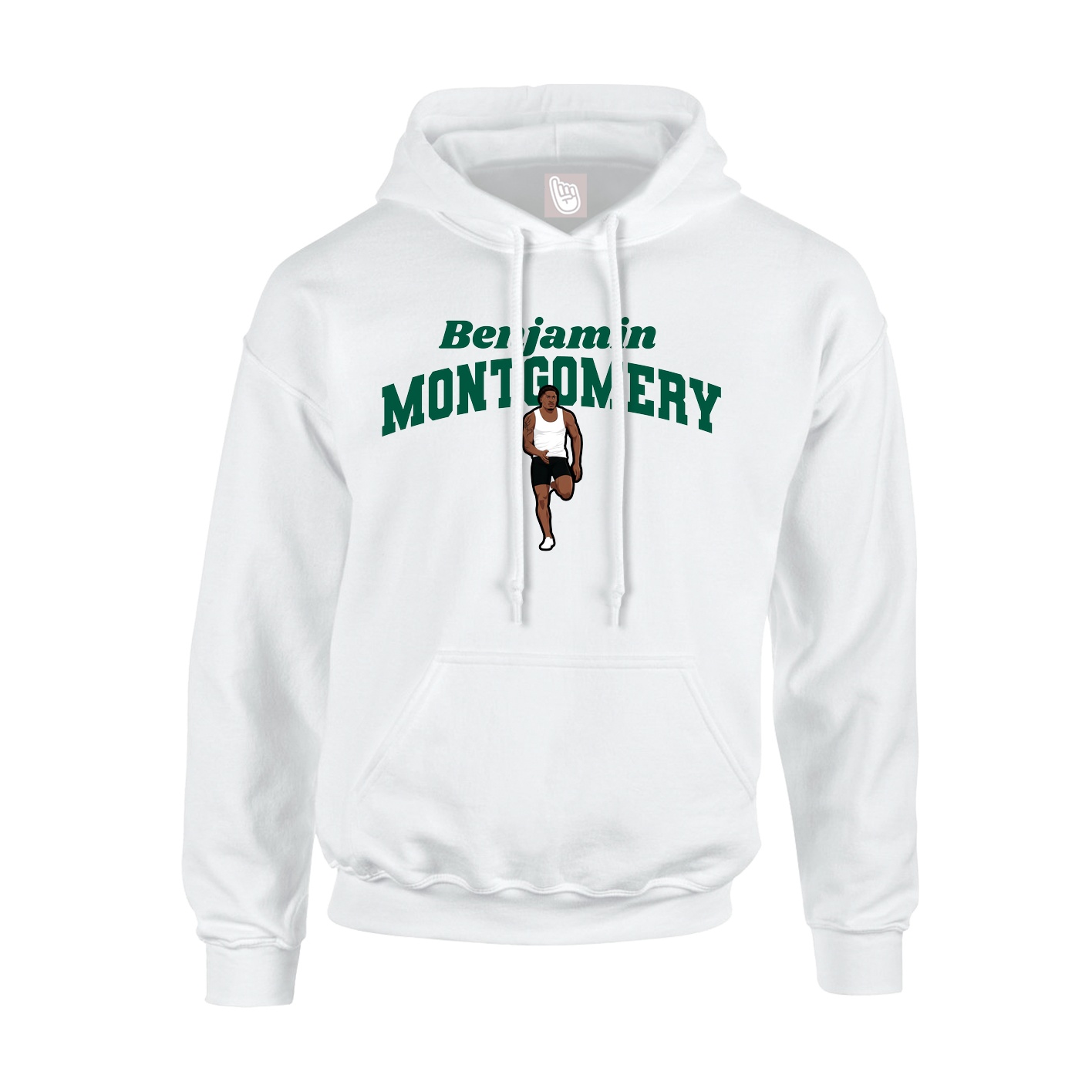 Hoodie — Signature Arch in White