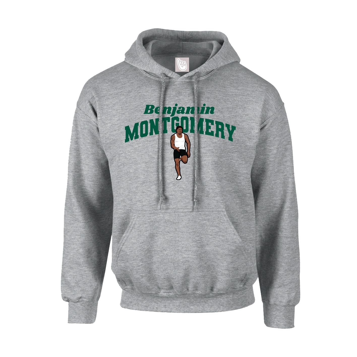 Youth Hoodie — Signature Arch in Grey