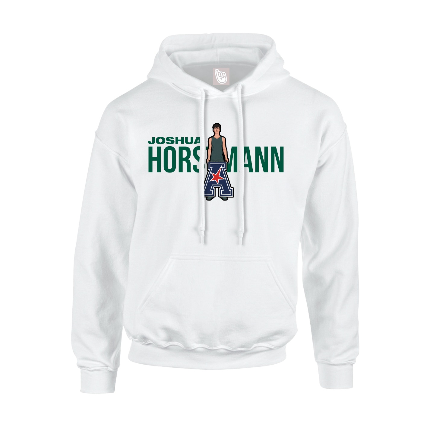 Youth Hoodie — Player Name in White
