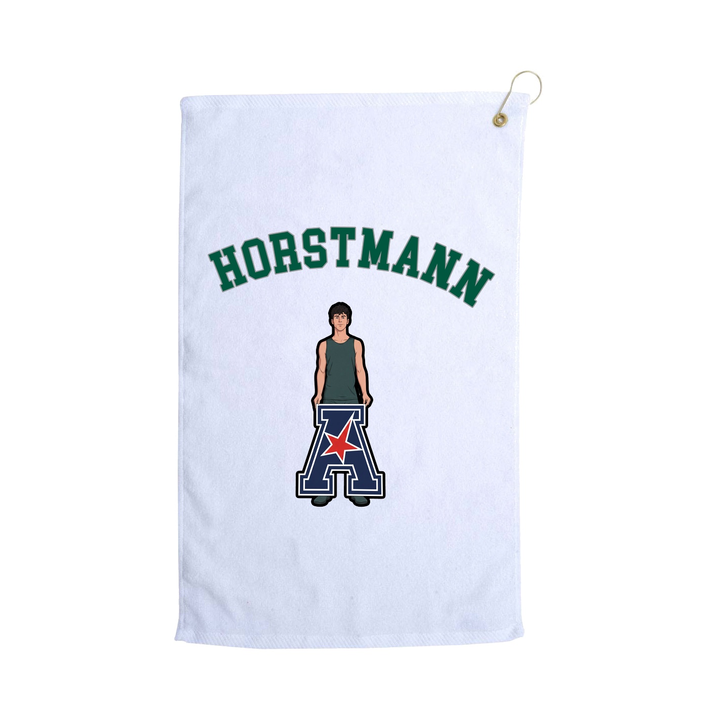 Golf Towel — Shirsey Arch in White