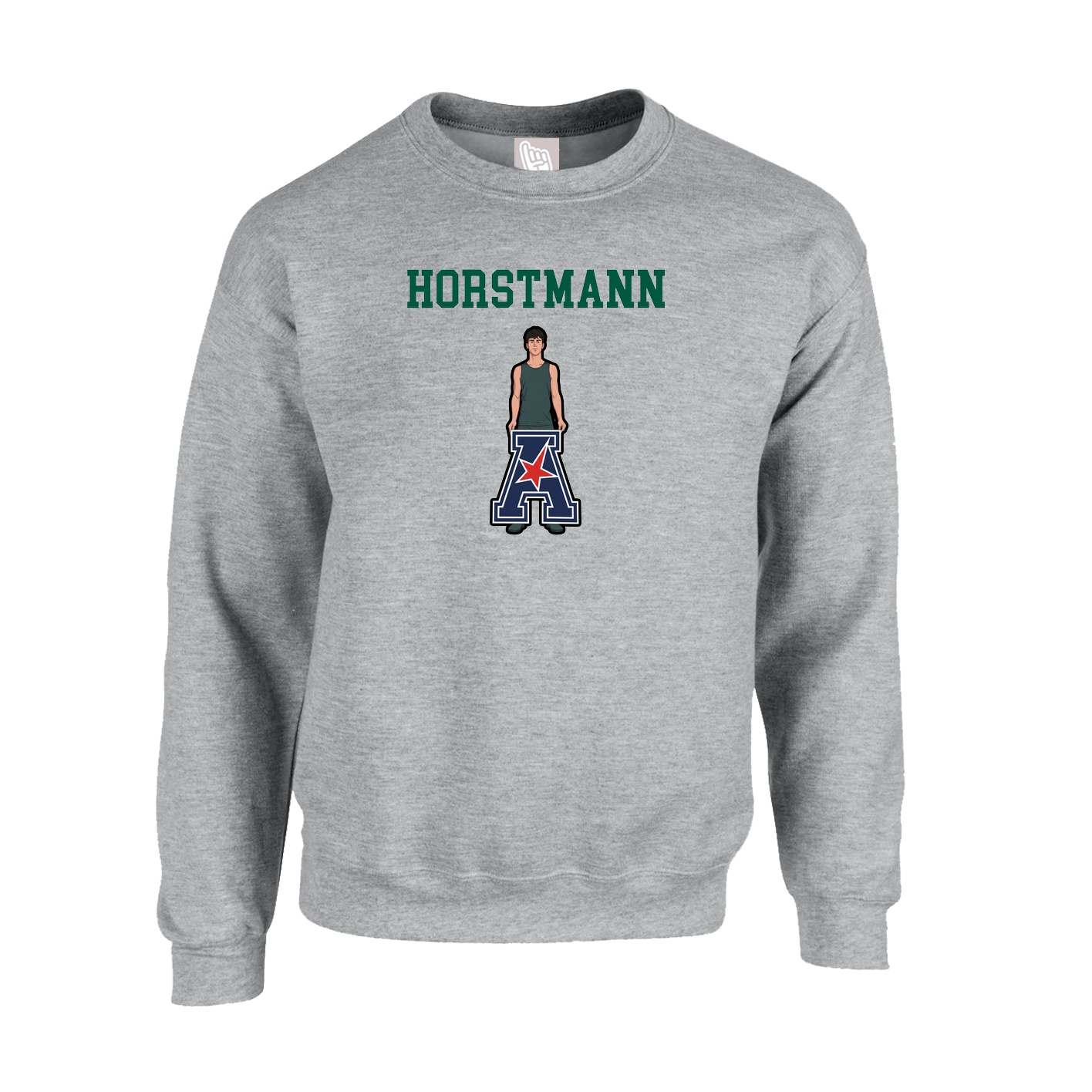 Fleece Crew — Shirsey in Grey