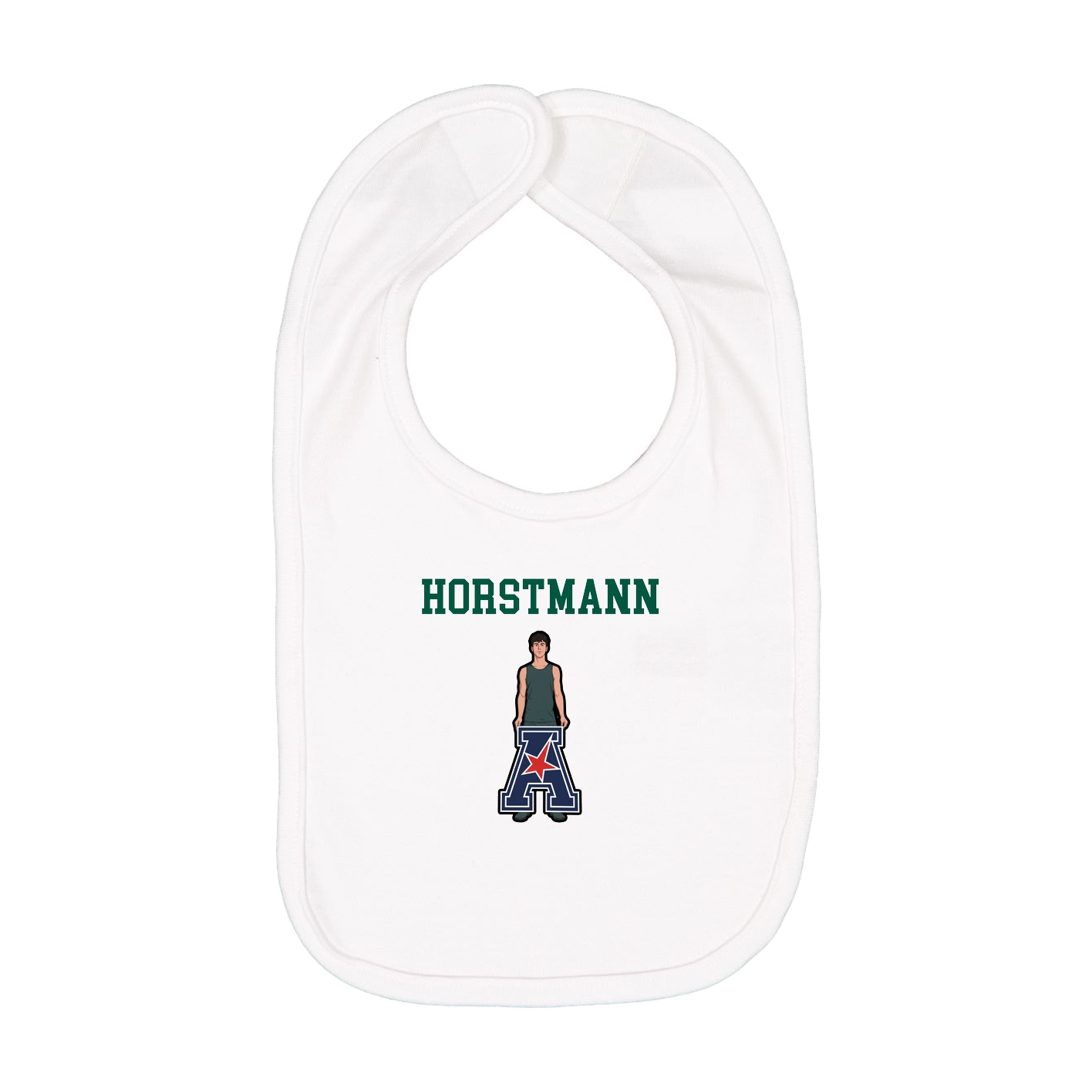 Infant Bib — Shirsey in White