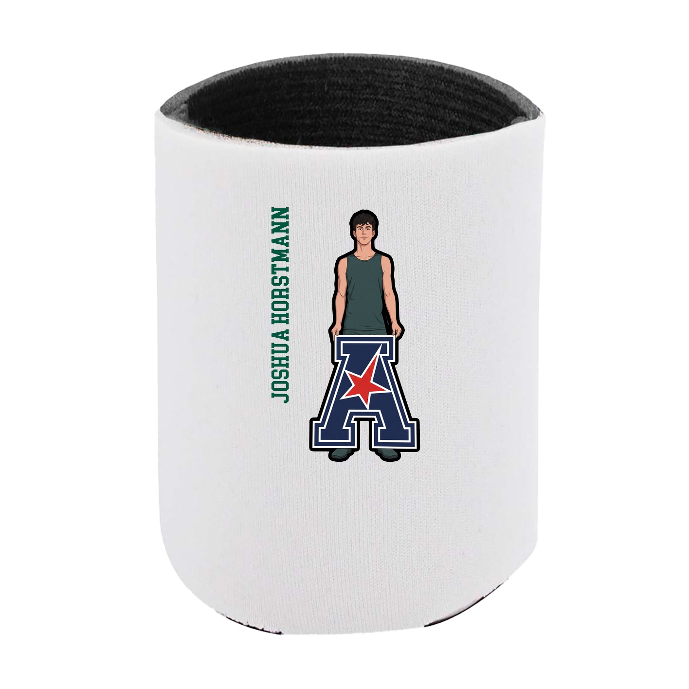 Can Holder — Name Vertical in White