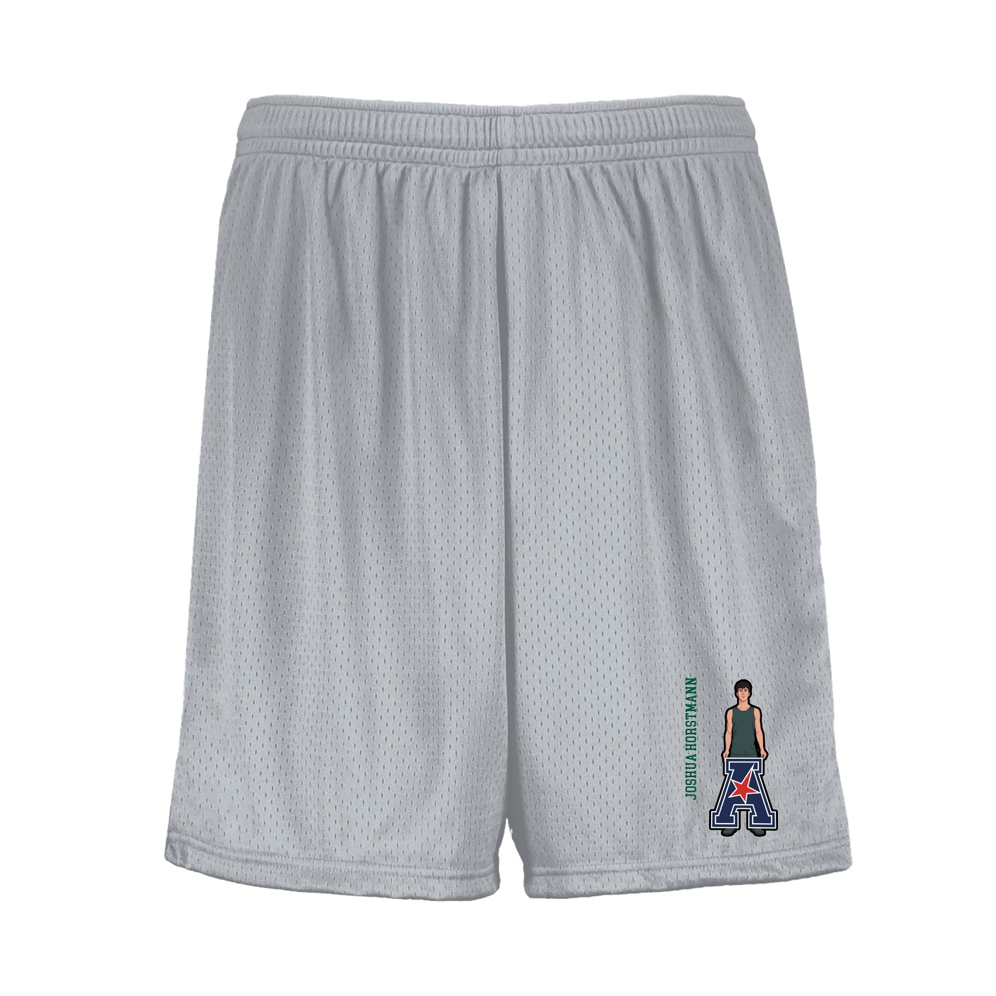 Shorts — Name Vertical in Silver