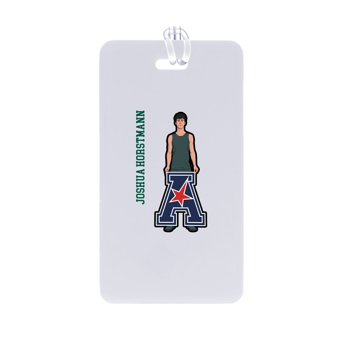 Bag Tag — Name Vertical in Classic