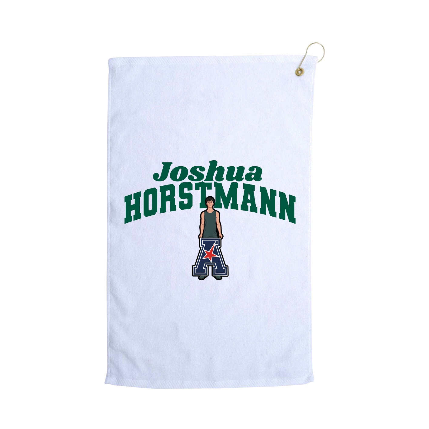 Golf Towel — Signature Arch in White