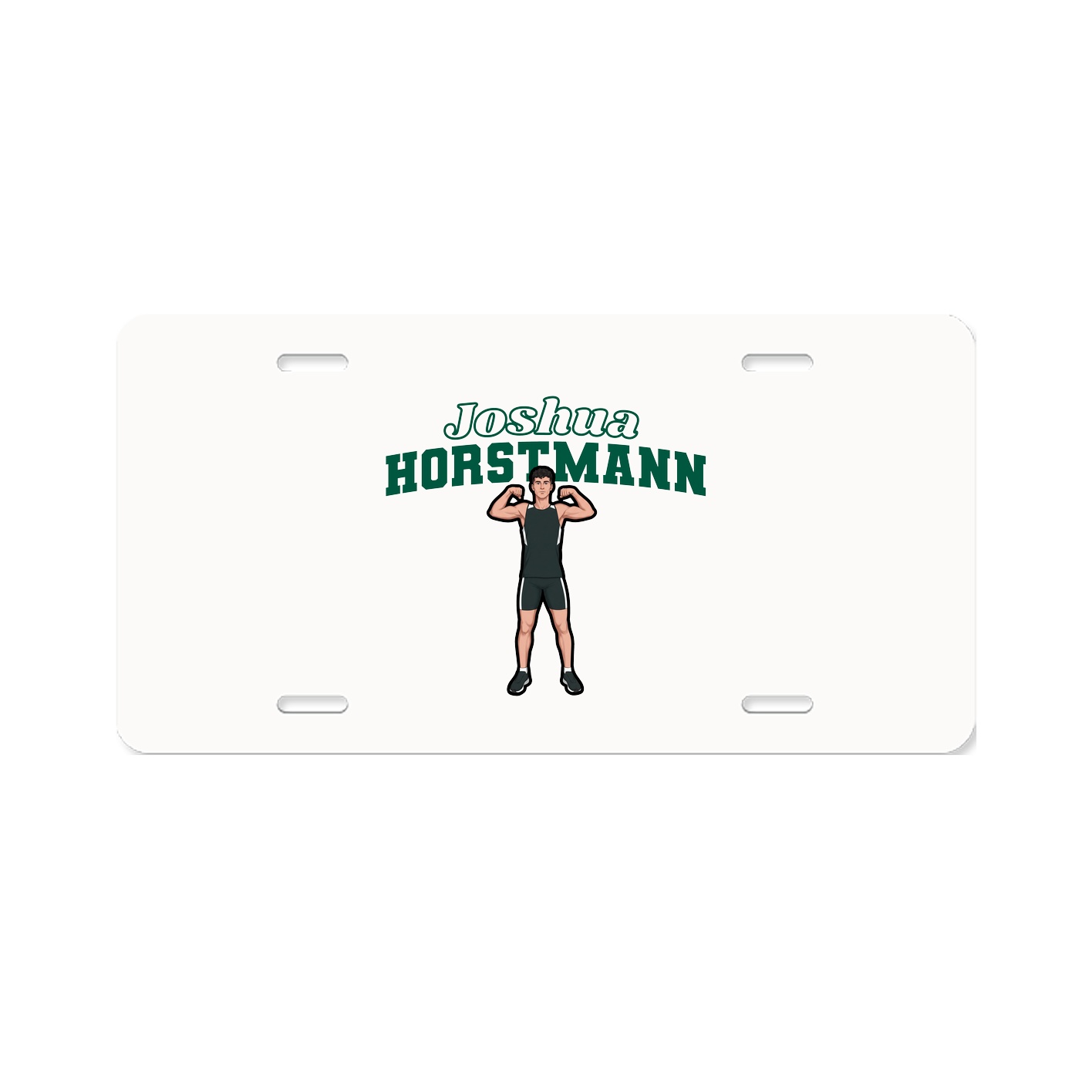 License Plate — Name Arch in Classic