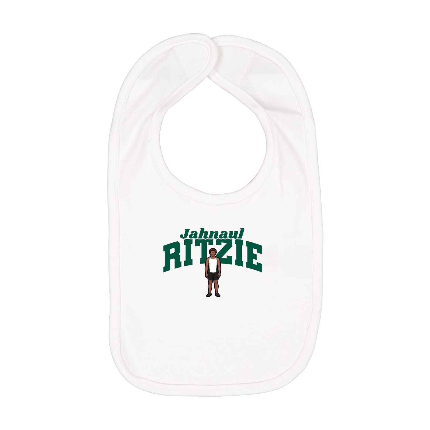Infant Bib — Signature Arch in White