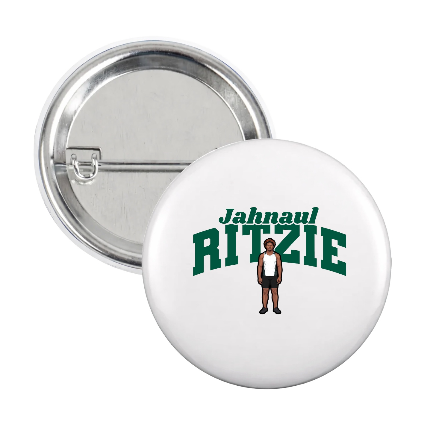 Game Day Button — Signature Arch in White