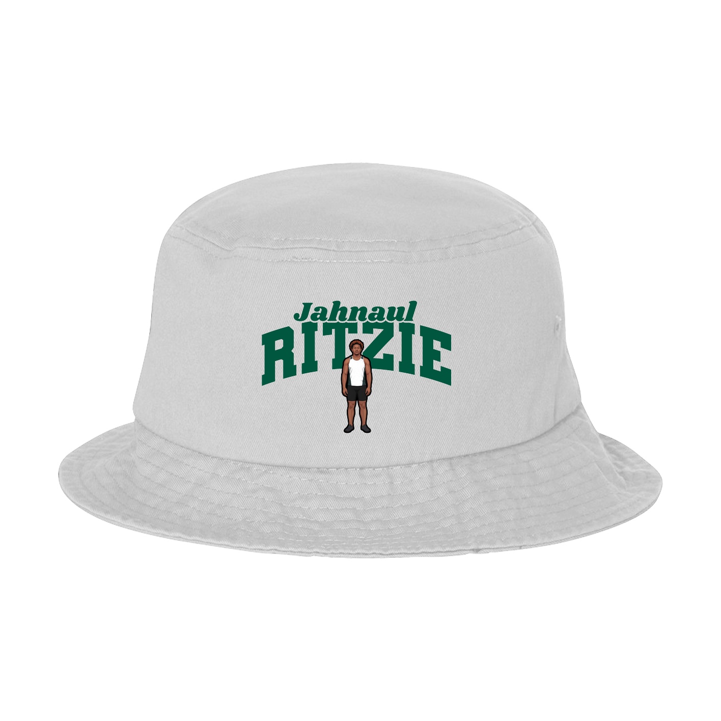 Bucket Cap — Signature Arch in White