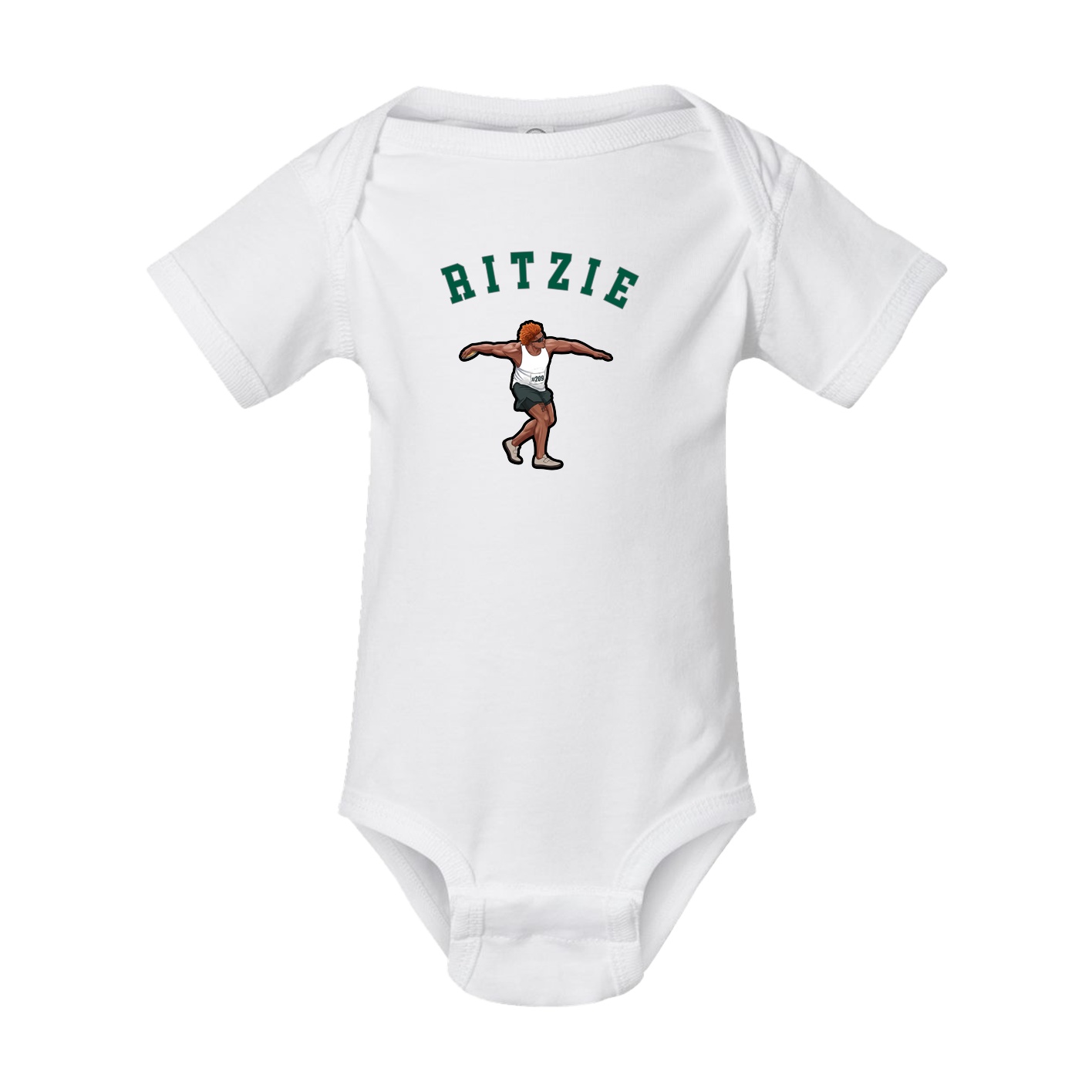 Baby Onesie — Shirsey Arch in White