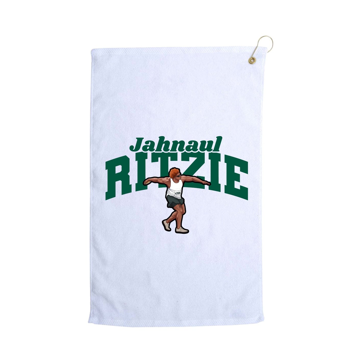 Golf Towel — Signature Arch in White
