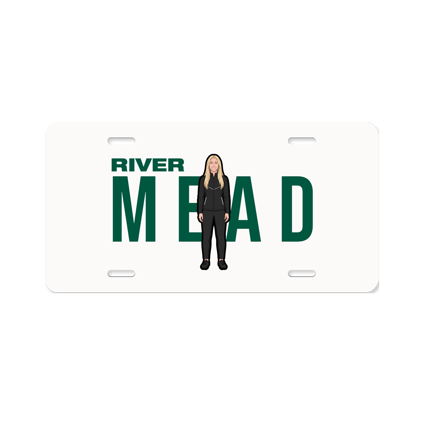 License Plate — Player Name in Classic