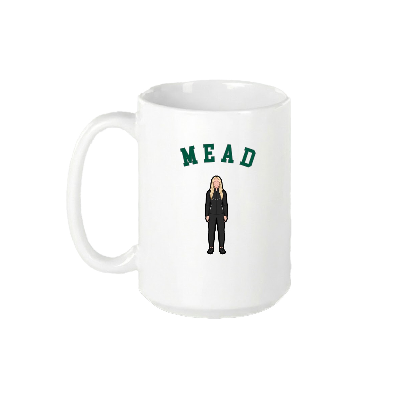 15oz Coffee Mug — Shirsey Arch in White