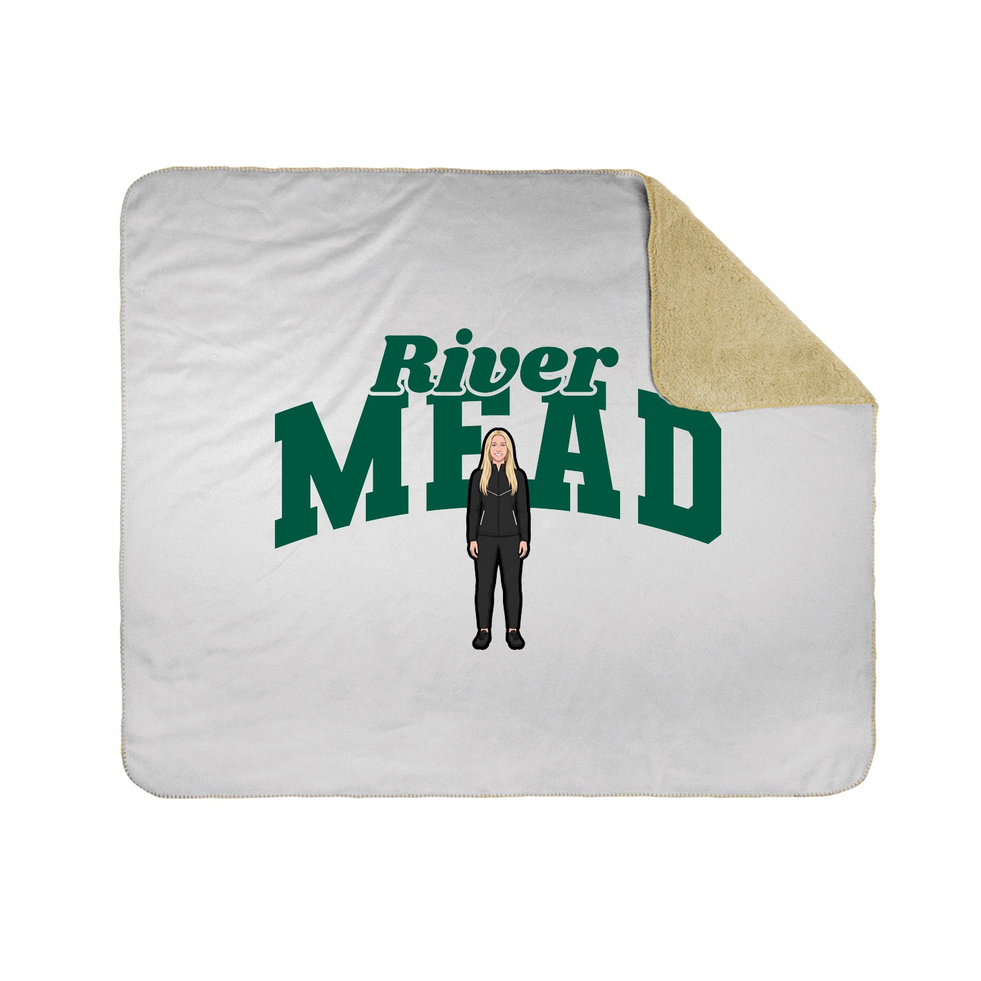 Throw Blanket — Signature Arch in White