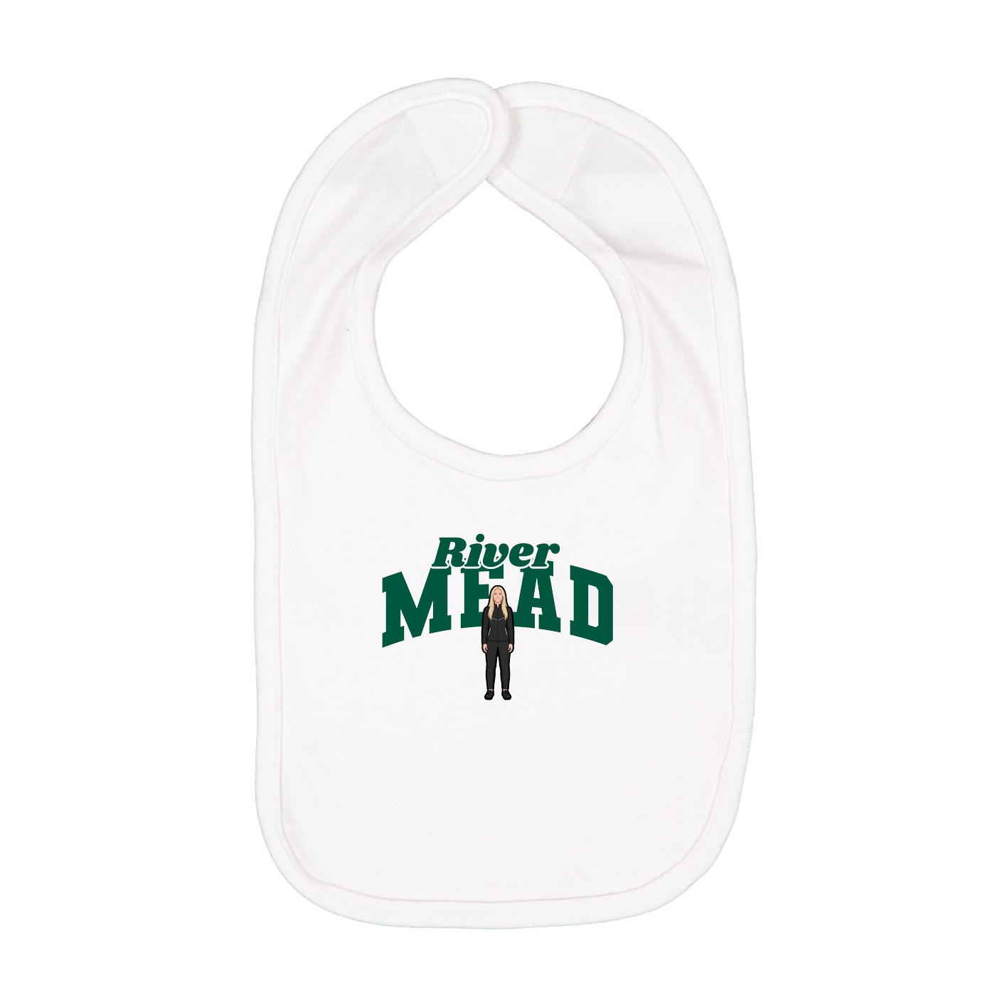 Infant Bib — Signature Arch in White
