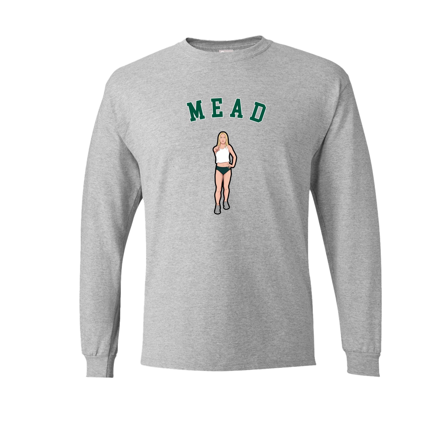 Long Sleeve Tee — Shirsey Arch in Grey