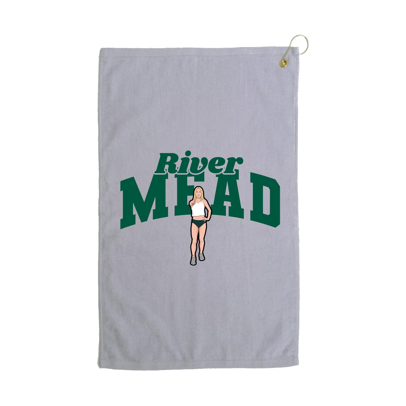 Golf Towel — Signature Arch in Grey