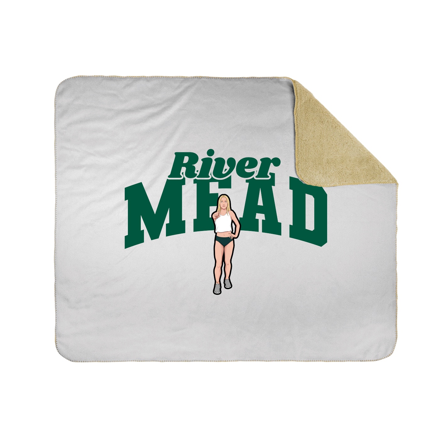 Throw Blanket — Signature Arch in White