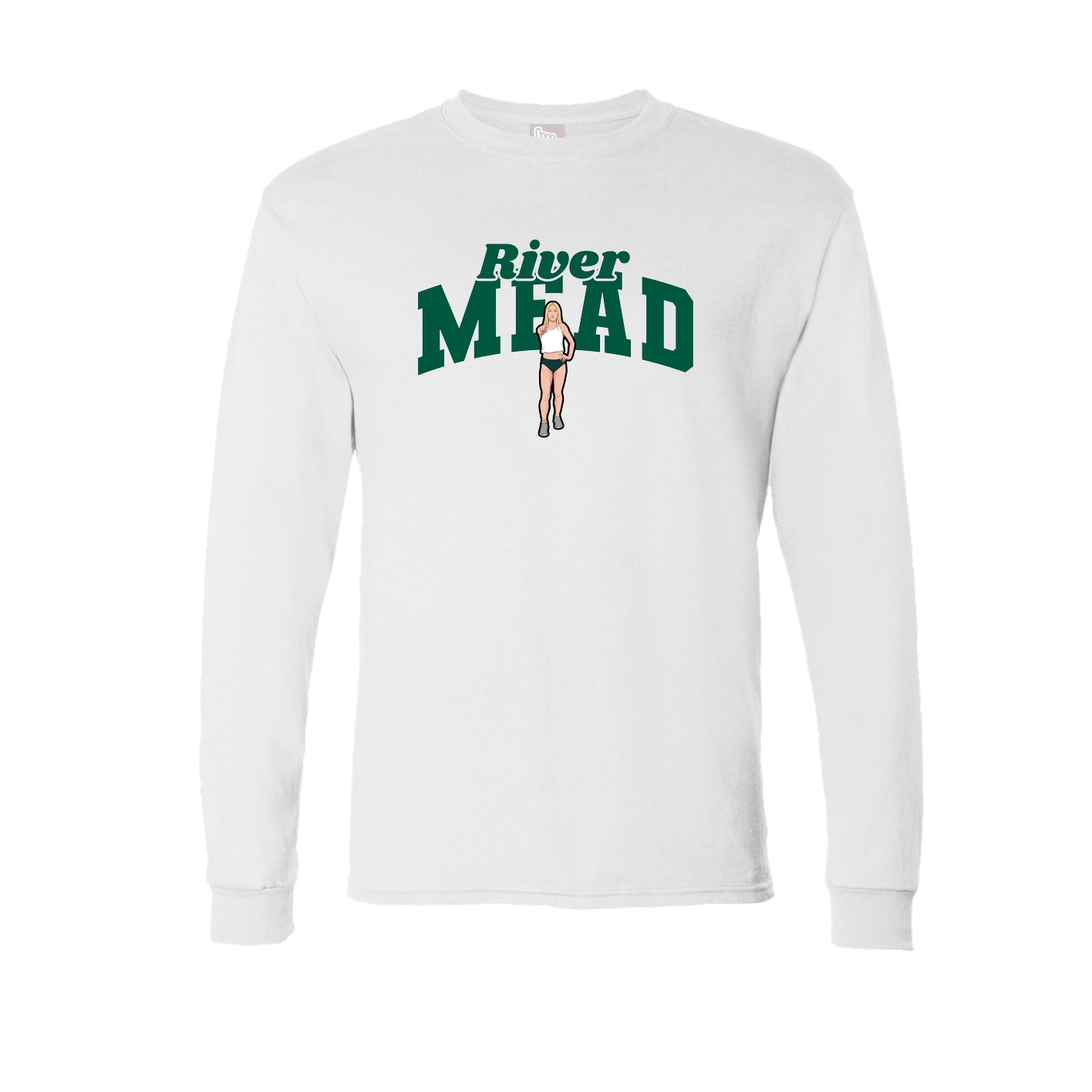 Long Sleeve Tee — Signature Arch in White