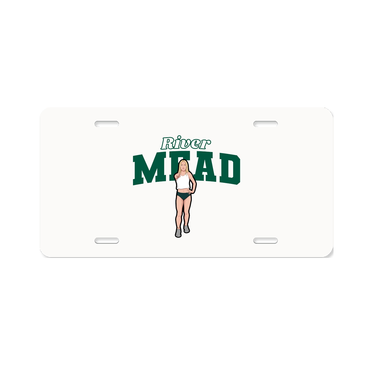 License Plate — Name Arch in Classic
